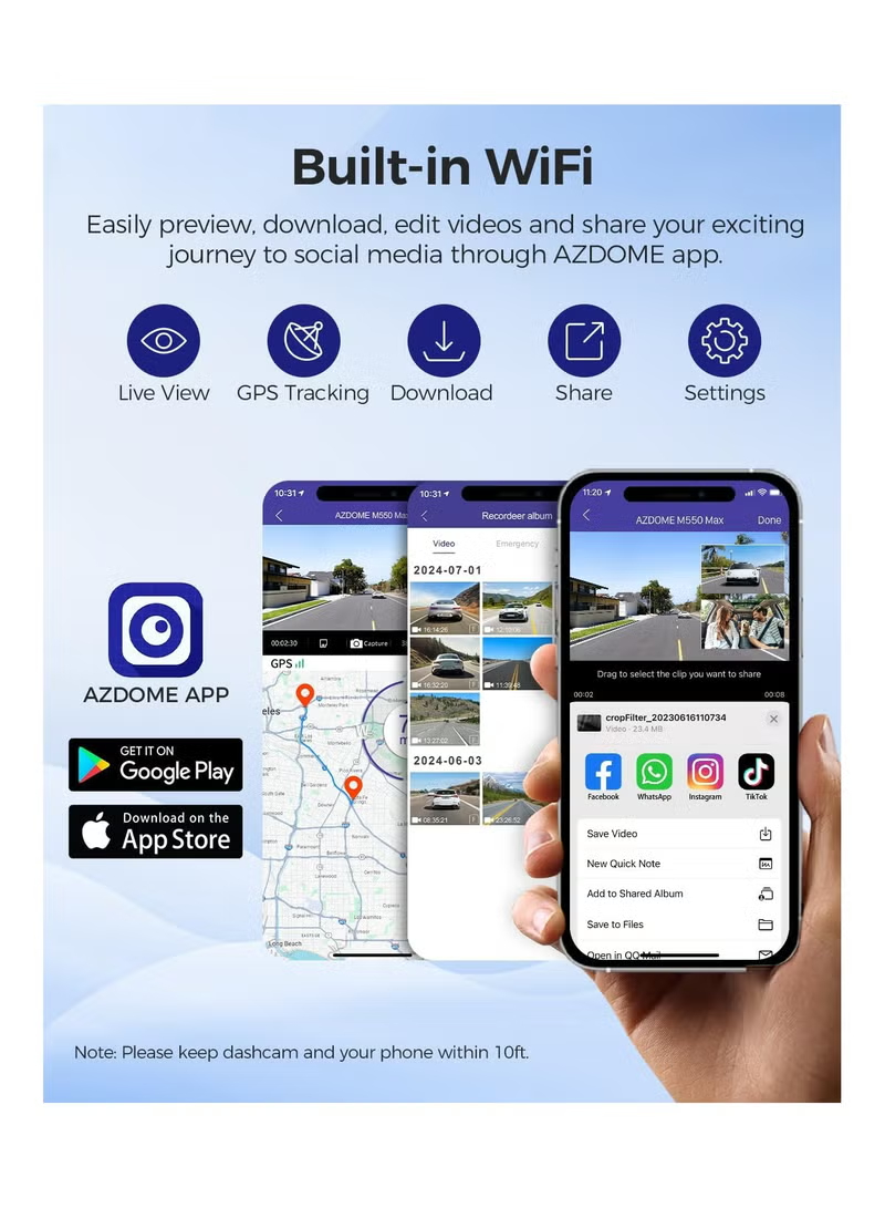 أزدوم داش كام 4K M660 - أحدث إصدار داش كام أزدوم داش كام 4K M660 - أحدث إصدار داش كام