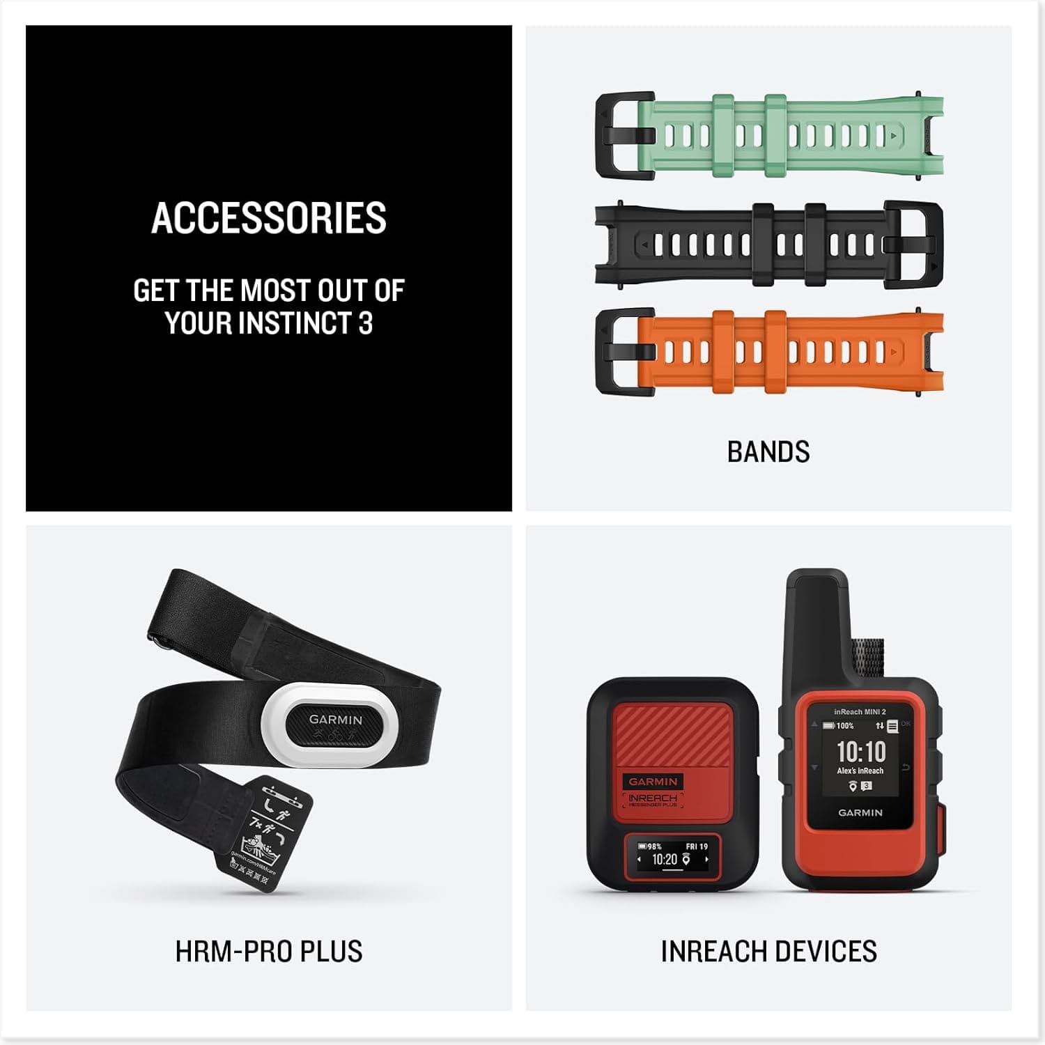 Garmin Instinct® 3 AMOLED, Rugged GPS Smartwatch Garmin Instinct® 3 AMOLED, Rugged GPS Smartwatch